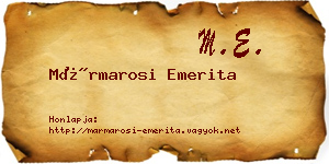 Mármarosi Emerita névjegykártya